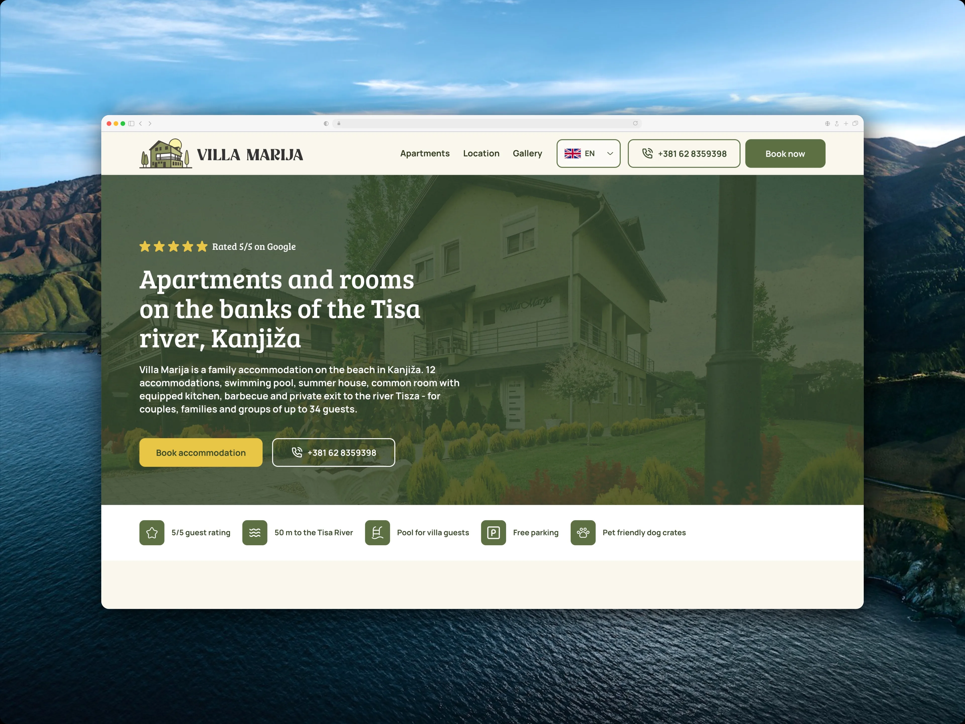 Villa Maria website