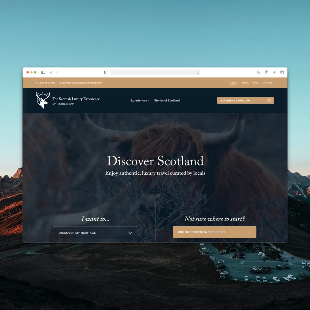 Scottish Luxury Experience website