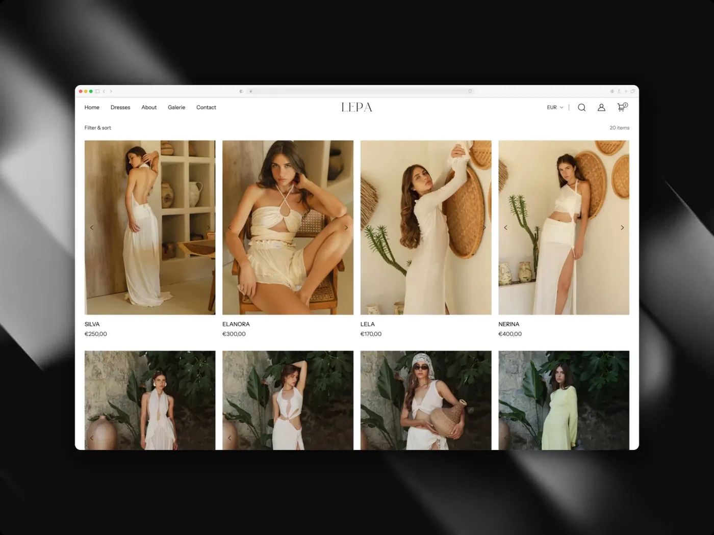 Lepa Couture website